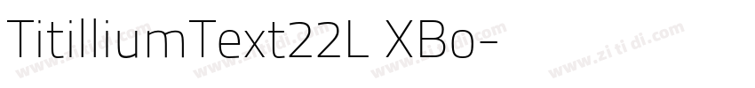 TitilliumText22L XBo字体转换